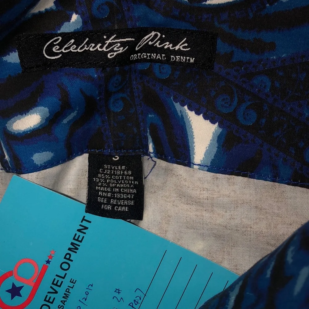 Celebrity Pink blue‎ tiger high waisted stretch